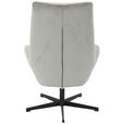 RELAXSESSELSET in Metall, Textil Grau, Schwarz  - Schwarz/Grau, Design, Textil/Metall (74/108/84cm) - Hom`in