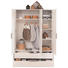 BABYKLEIDERSCHRANK Faro - Weiß/Grau, Design, Holzwerkstoff/Metall (148,5/202,8/56,2cm) - Paidi BABYKLEIDERSCHRANK Faro - Weiß/Grau, Design, Holzwerkstoff/Metall (148,5/202,8/56,2cm) - Paidi