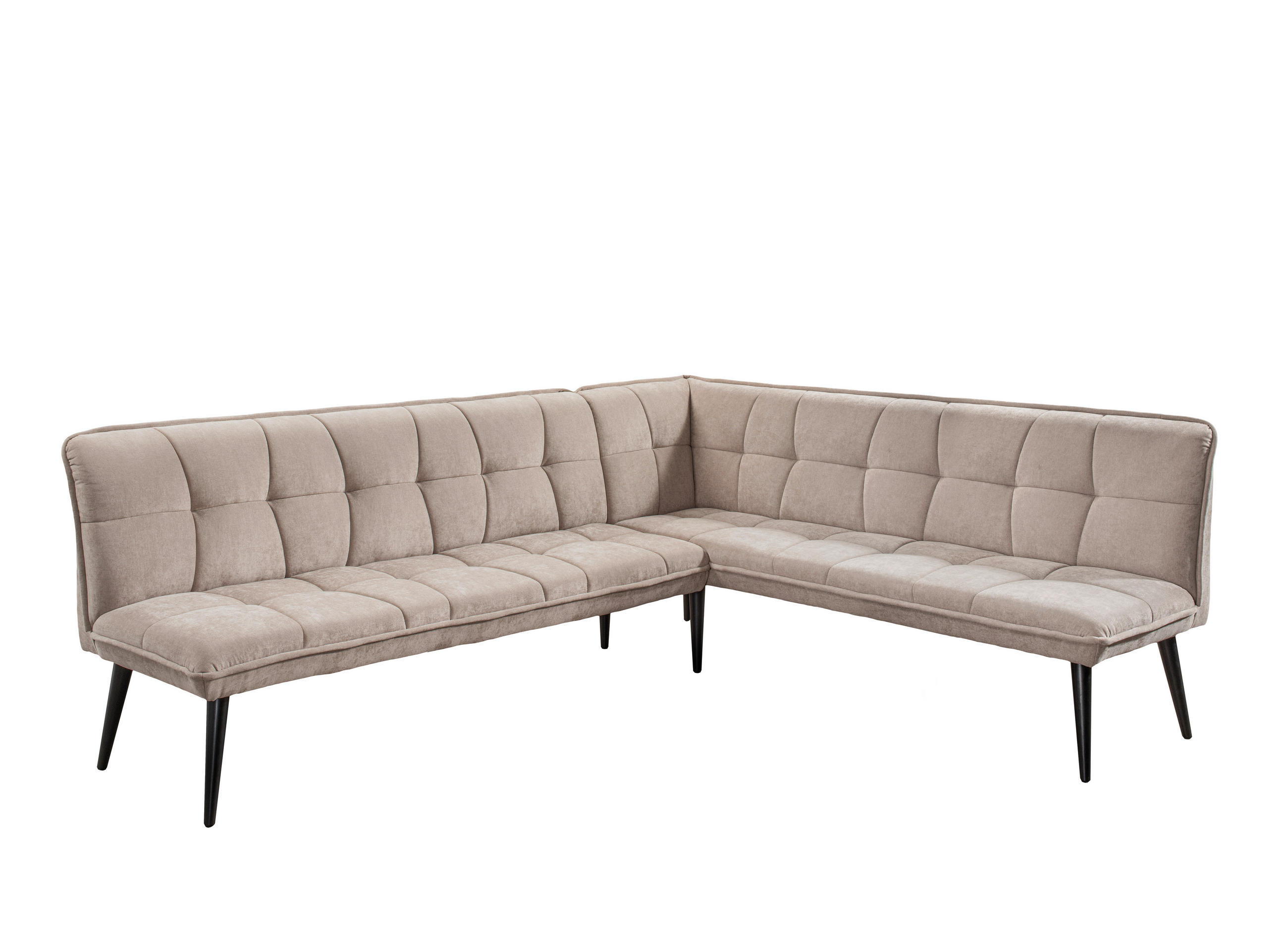 KLUPA KUTNA  bež  drvo, tekstil, drvni materijal      - bež/crna, Moderno, drvni materijal/drvo (260/201cm) - Livetastic