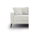 ECKSOFA  in Cord Naturfarben  280/173 cm  - Schwarz/Naturfarben, KONVENTIONELL, Textil/Metall (280/173cm) - Hom`in
