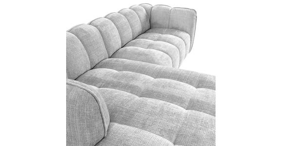ECKSOFA in Chenille Hellgrau 172/272 cm - Hellgrau/Schwarz, KONVENTIONELL, Kunststoff/Textil (172/272cm) - Carryhome