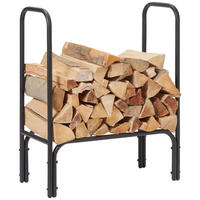 VEDKORG 71/84/30 cm  metall  - svart, Basics, metall (71/84/30cm) - Ambia Home