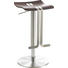 BARHOCKER in Edelstahlfarben, Wengefarben - Wengefarben/Edelstahlfarben, Design, Holz/Metall (36/58-85/34cm) BARHOCKER in Edelstahlfarben, Wengefarben - Wengefarben/Edelstahlfarben, Design, Holz/Metall (36/58-85/34cm)