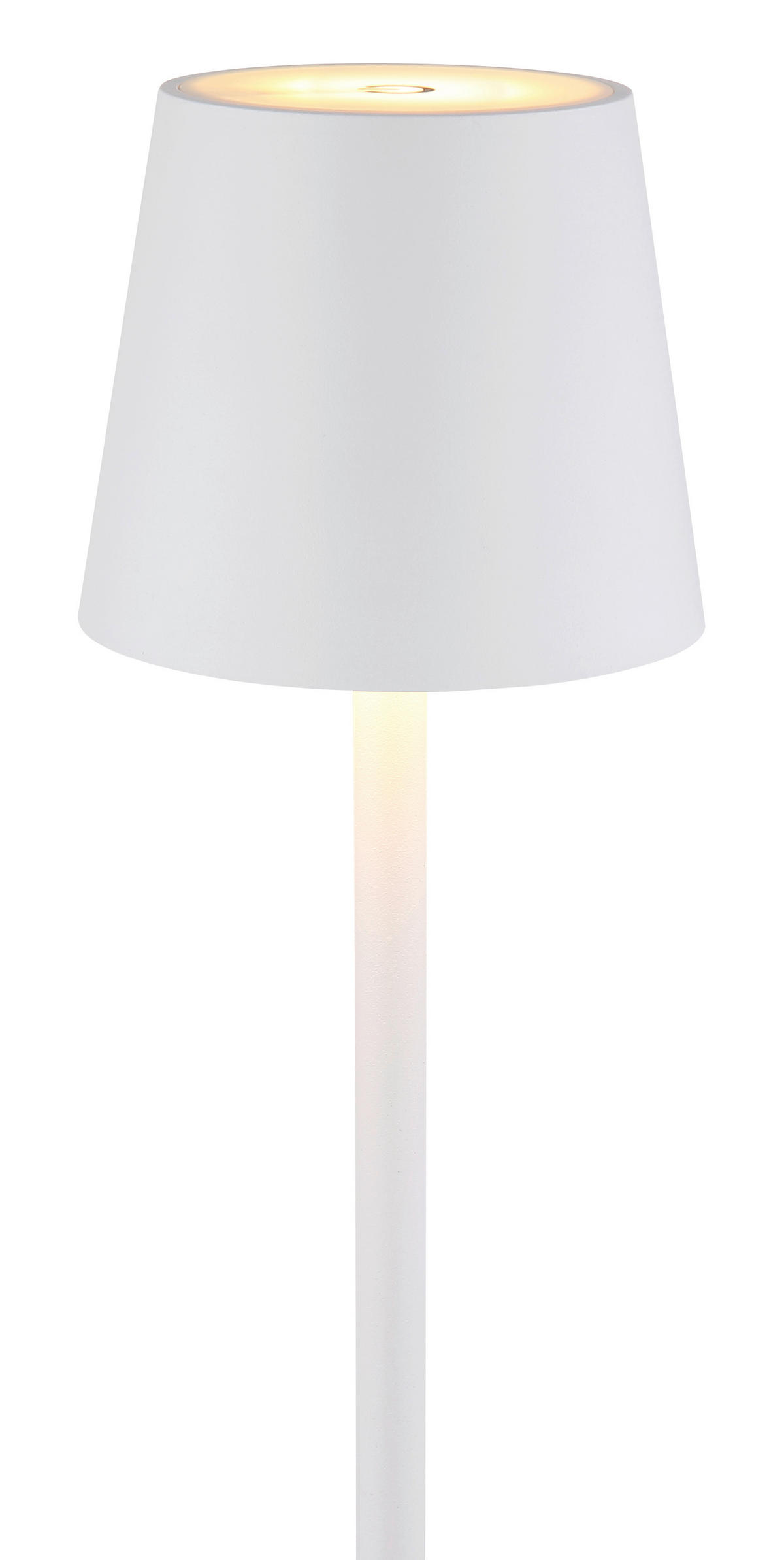 AKKU-STEHLEUCHTE 16/120 cm  - Opal/Weiß, KONVENTIONELL, Kunststoff/Textil (16/120cm) - Globo