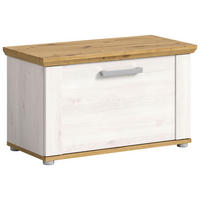 GARDEROBENBANK - Silberfarben, KONVENTIONELL (78/45/37cm) - MID.YOU