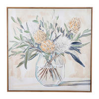 LEINWANDBILD Blumen Multicolor  - Hellbraun/Multicolor, Basics, Holz/Kunststoff (80/80/4cm)