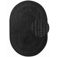 JUTETEPPICH 160/230 cm Jute Braided Schwarz  - Schwarz, Basics, Textil (160/230cm) - Hanse Home