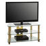 TV-RACK Metall, Glas Klar, Messingfarben - Klar/Messingfarben, Basics, Glas/Kunststoff (95/50,5/51,4cm) TV-RACK Metall, Glas Klar, Messingfarben - Klar/Messingfarben, Basics, Glas/Kunststoff (95/50,5/51,4cm)