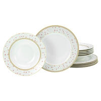 JEDÁLENSKÝ SERVIS, nový kostný porcelán (new bone china) - perleťová, Trend, keramika - Creatable