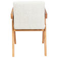 ARMLEHNSTUHL in Holz, Textil Beige  - Eichefarben/Beige, KONVENTIONELL, Holz/Textil (53,5/83/62cm) - Linea Natura