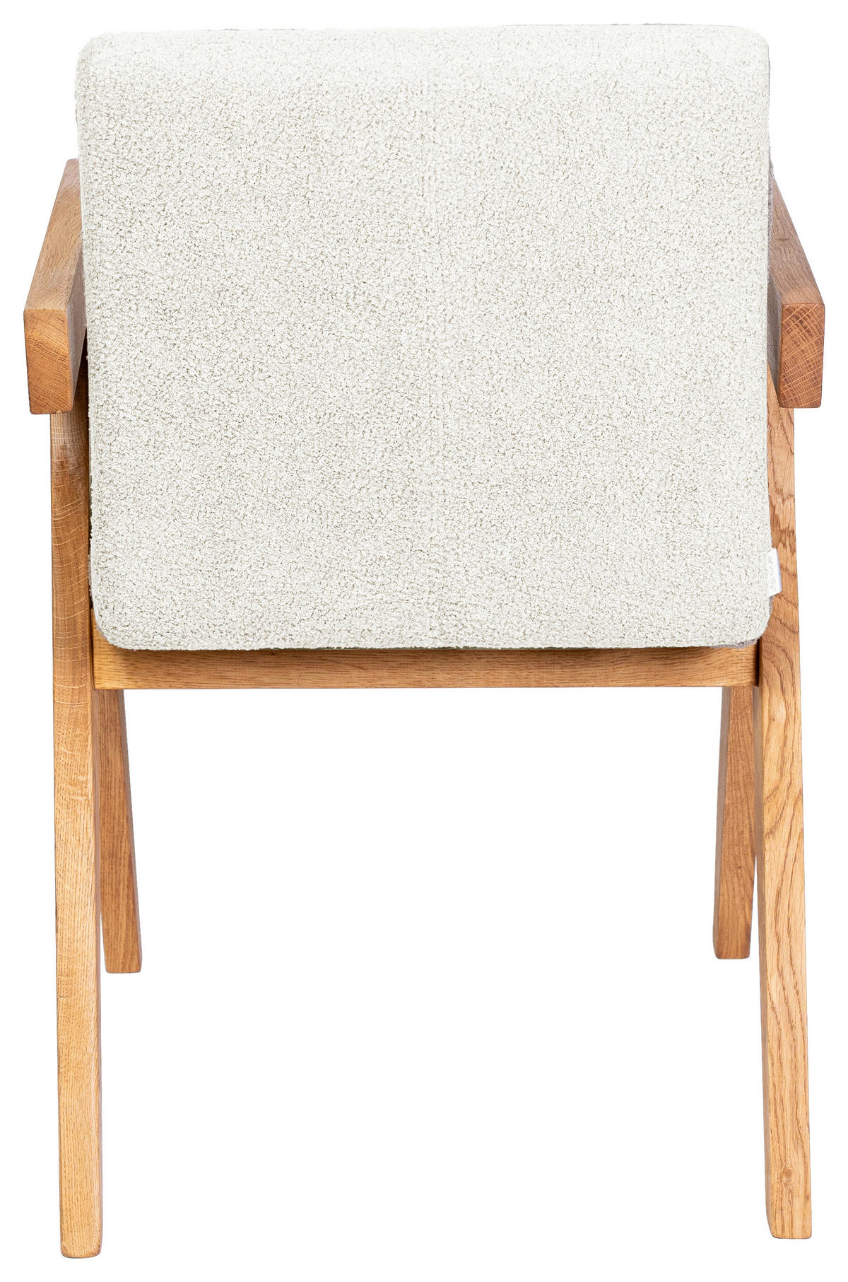 ARMLEHNSTUHL  in Bouclé  - Eichefarben/Beige, KONVENTIONELL, Holz/Textil (53,5/83/62cm) - Linea Natura