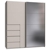 SCHWEBETÜRENSCHRANK Kaschmir  - Kaschmir, Konventionell, Glas/Holzwerkstoff (180/208/64cm) - Boxxx