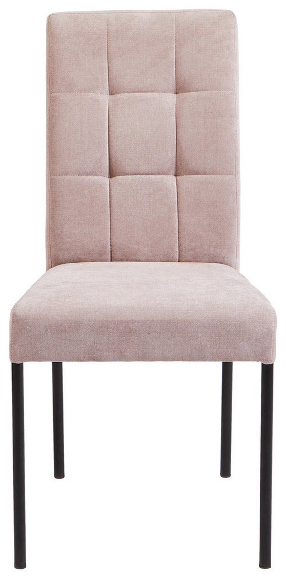 STOLIČKA, 46/91/61 cm - čierna/staroružová, Design, kov/textil (46/91/61cm) - Xora