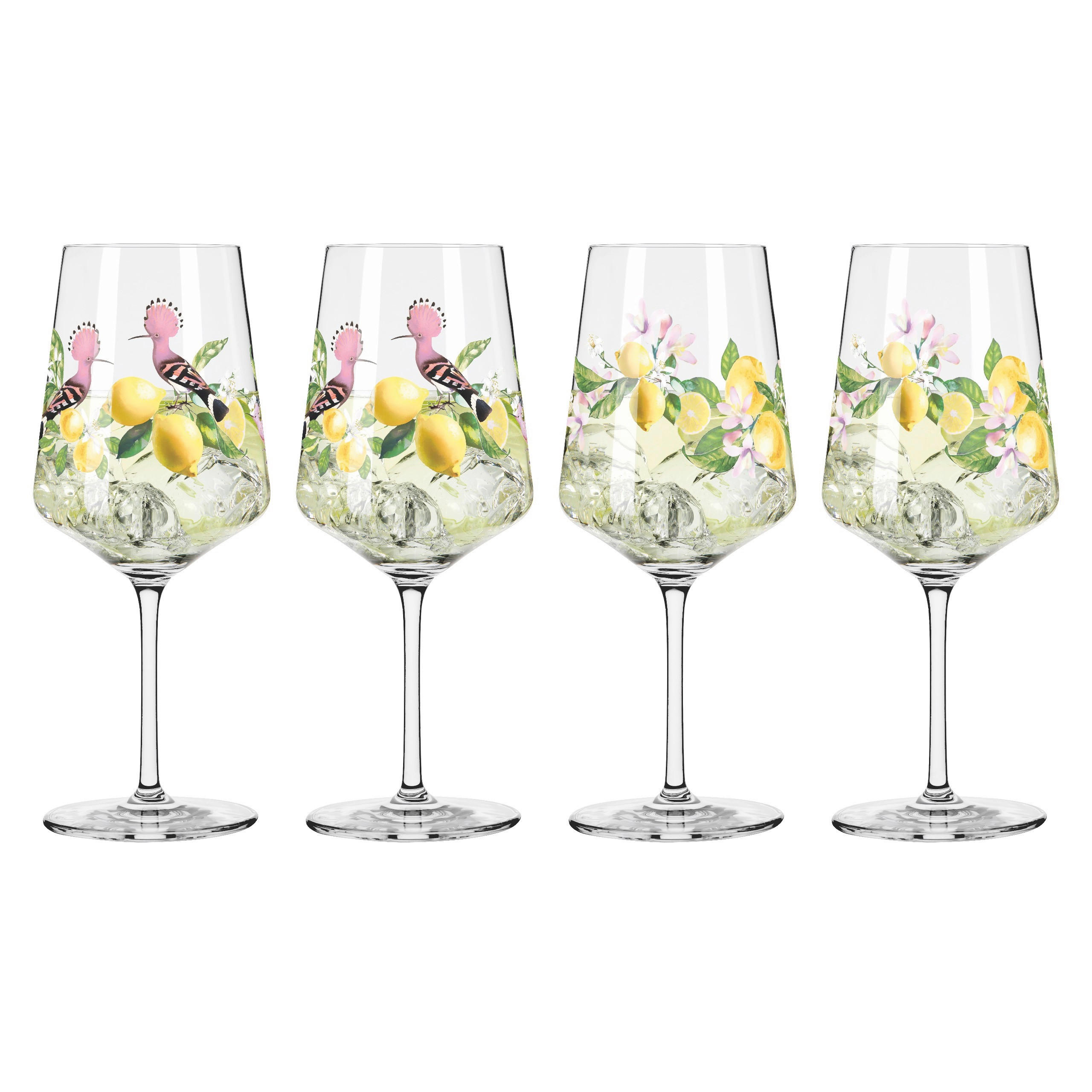 Ritzenhoff Spritzerglas Sommertau Gelb, Grün, Rosa 9.3x22.5x9.3 cm