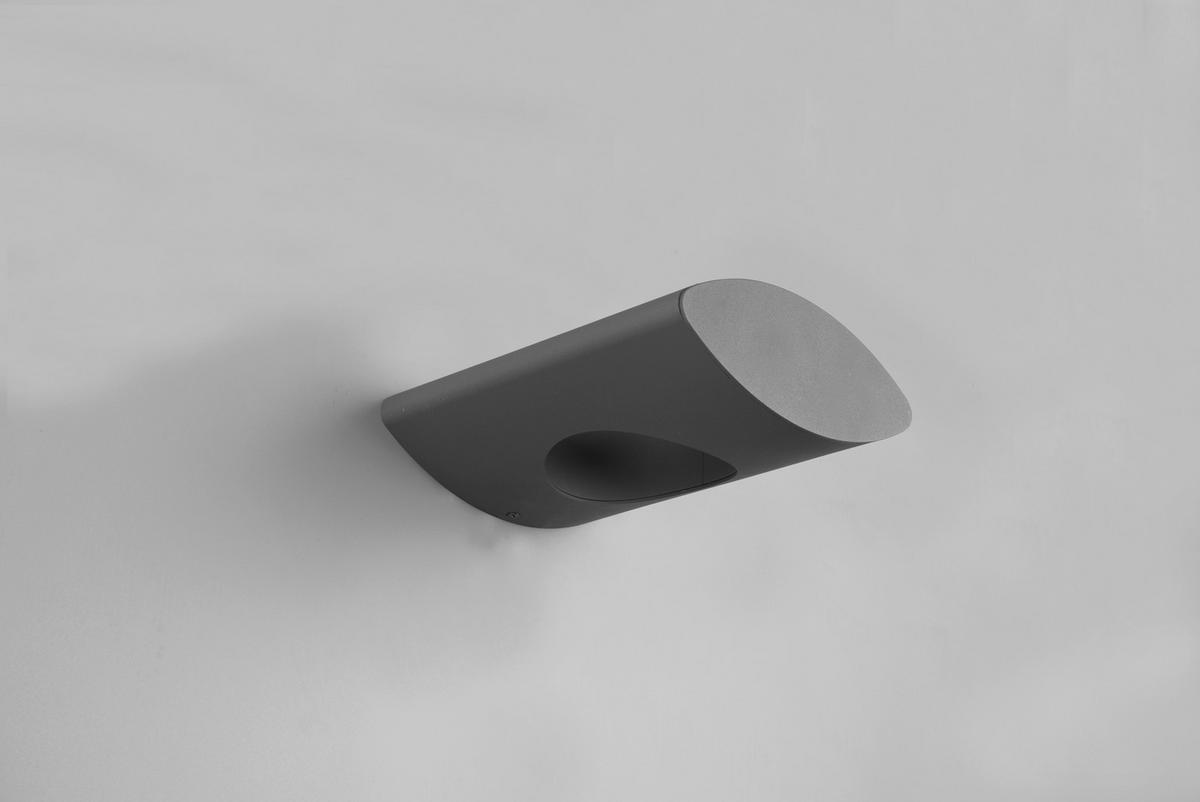 AUSSENWANDLEUCHTE - Anthrazit, Design, Metall (7/18/21cm) - Trio Leuchten
