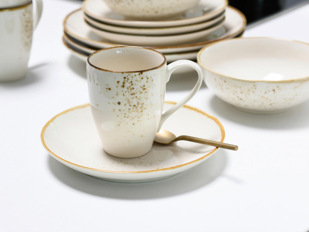 TASSENSET Nature Collection Creme 6-teilig  - Creme, Basics, Keramik (8,5/11cm) - Creatable
