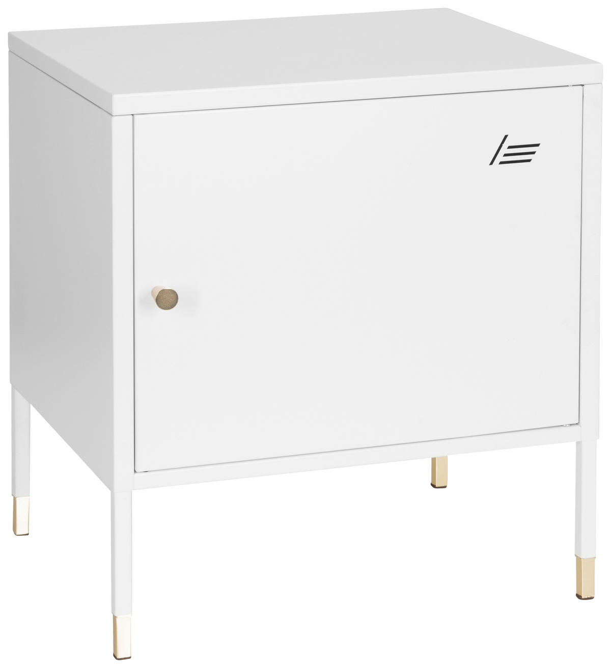 SIDEBOARD 45/50/35 cm  - vit/guldfärgad, Basics, metall (45/50/35cm) - MID.YOU