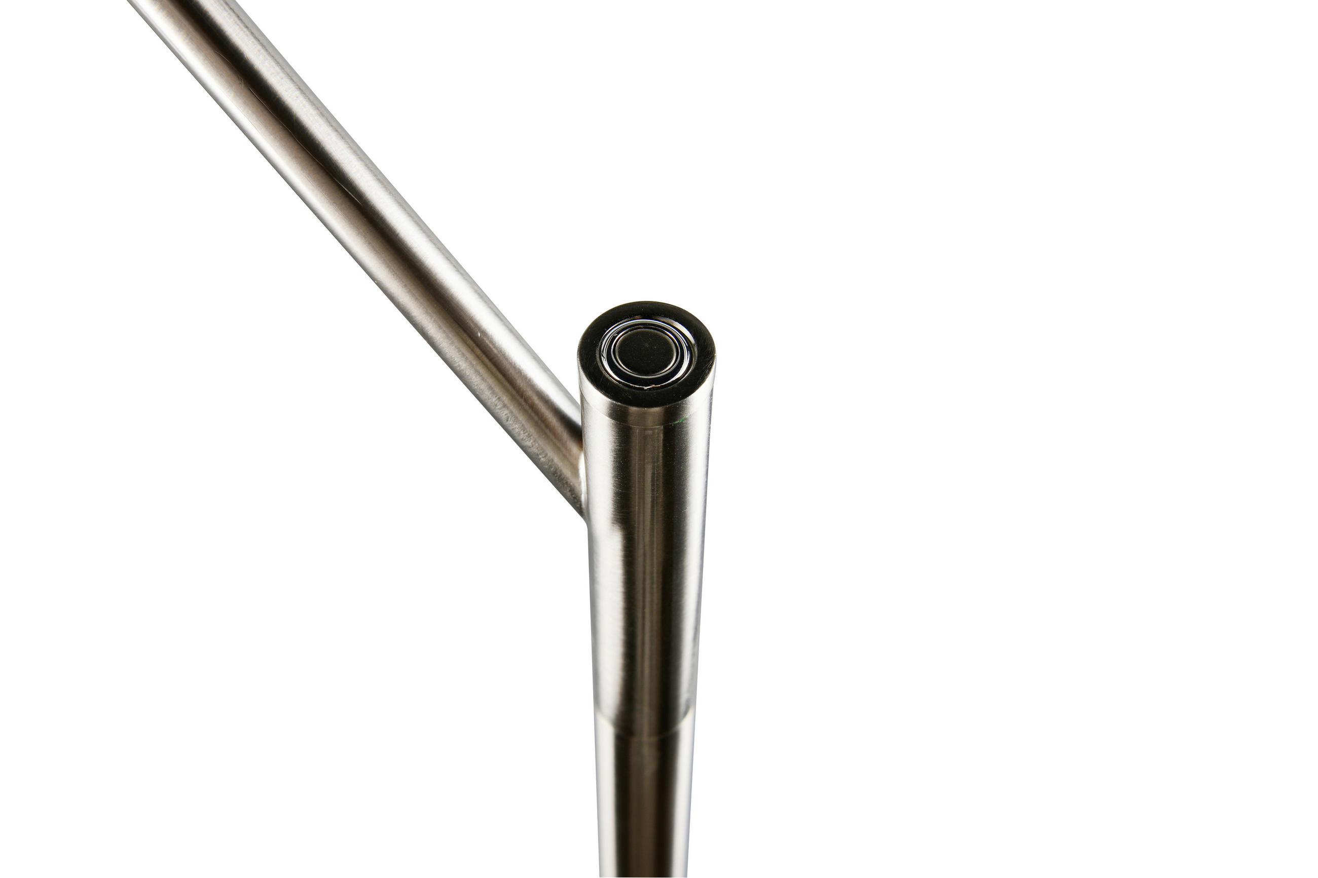 LED-STEHLEUCHTE - Weiss/Nickelfarben, Design, Kunststoff/Metall (40/180cm) - Trio Leuchten