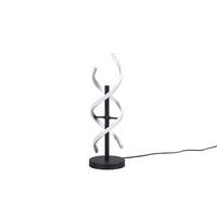 LED-TISCHLEUCHTE Sequence 16/48,5 cm  - Schwarz/Alufarben, Design, Metall (16/48,5cm)