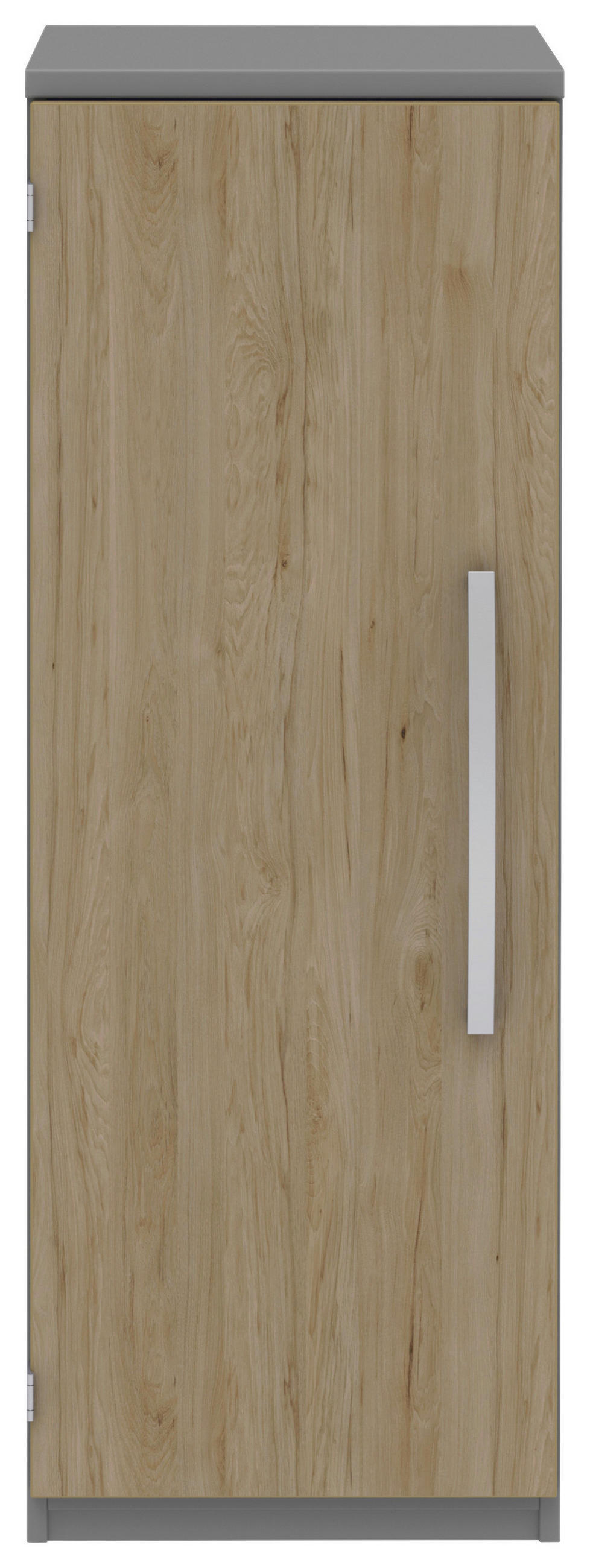 AKTENSCHRANK Grau, Eichefarben  - Eichefarben/Grau, KONVENTIONELL, Holzwerkstoff (40/111,7/43cm) - Moderano