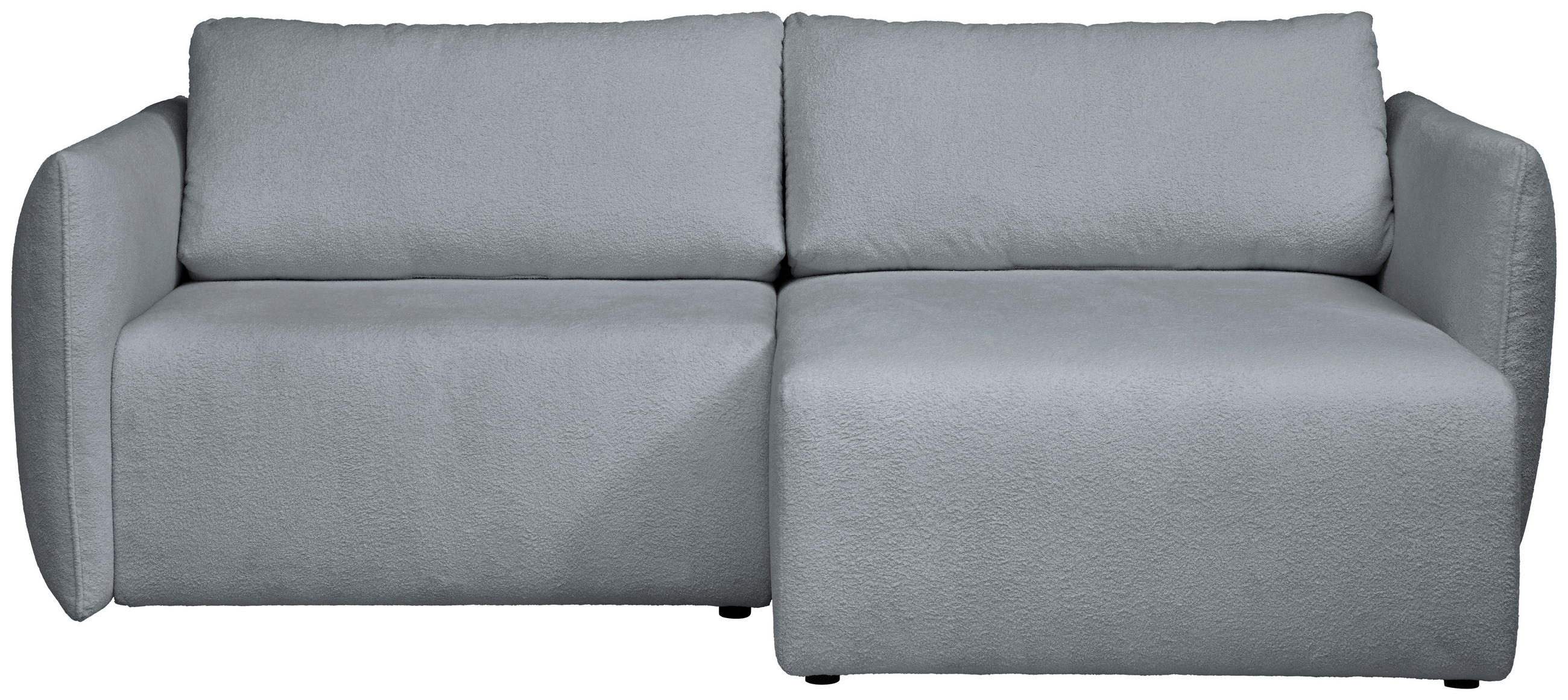 ECKSOFA Hellgrau Jersey  - Hellgrau/Schwarz, KONVENTIONELL, Kunststoff/Textil (238/148cm) - Carryhome
