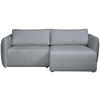ECKSOFA Hellgrau Jersey  - Hellgrau/Schwarz, KONVENTIONELL, Kunststoff/Textil (238/148cm) - Carryhome