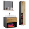 BADRUM 94 cm  - honungsek/vit, Modern, trämaterial/keramik (94cm) - MID.YOU