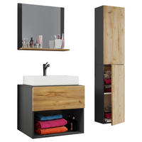 BADRUM 94 cm  - honungsek/vit, Modern, trämaterial/keramik (94cm) - MID.YOU