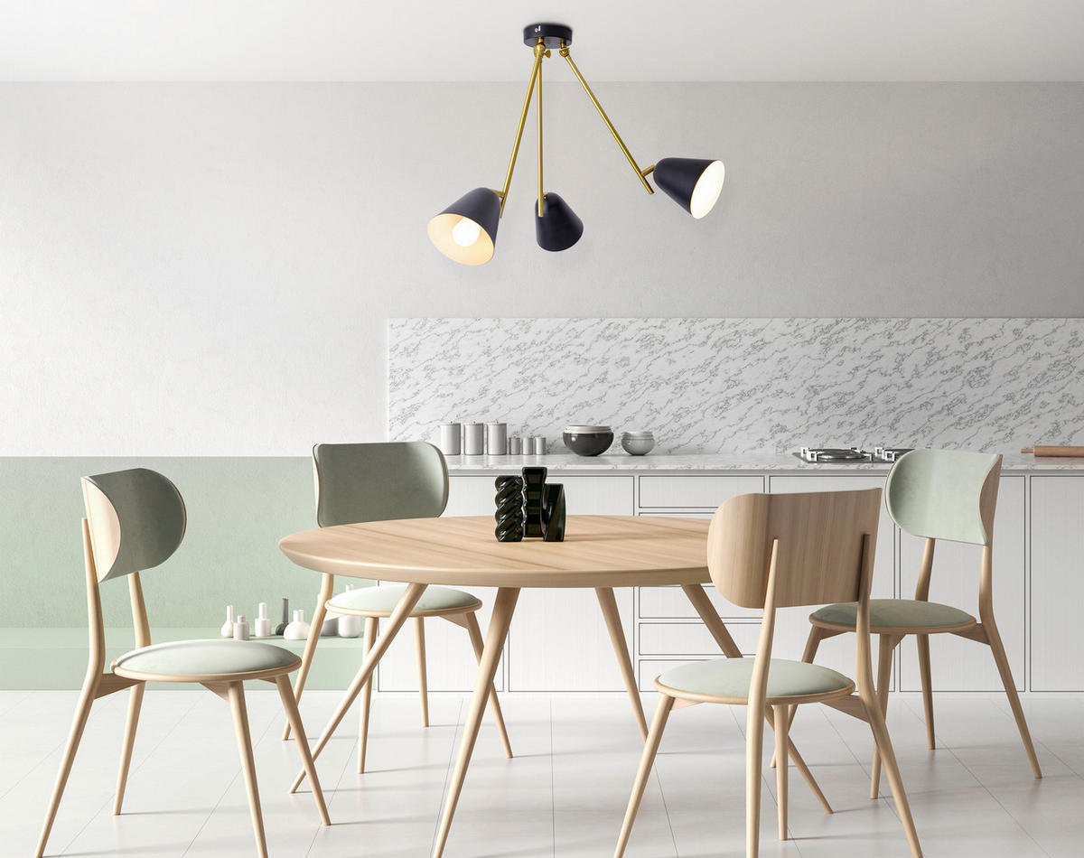 DECKENLEUCHTE Triton 50-95/50 cm   - Design, Metall (50-95/50cm) - Näve