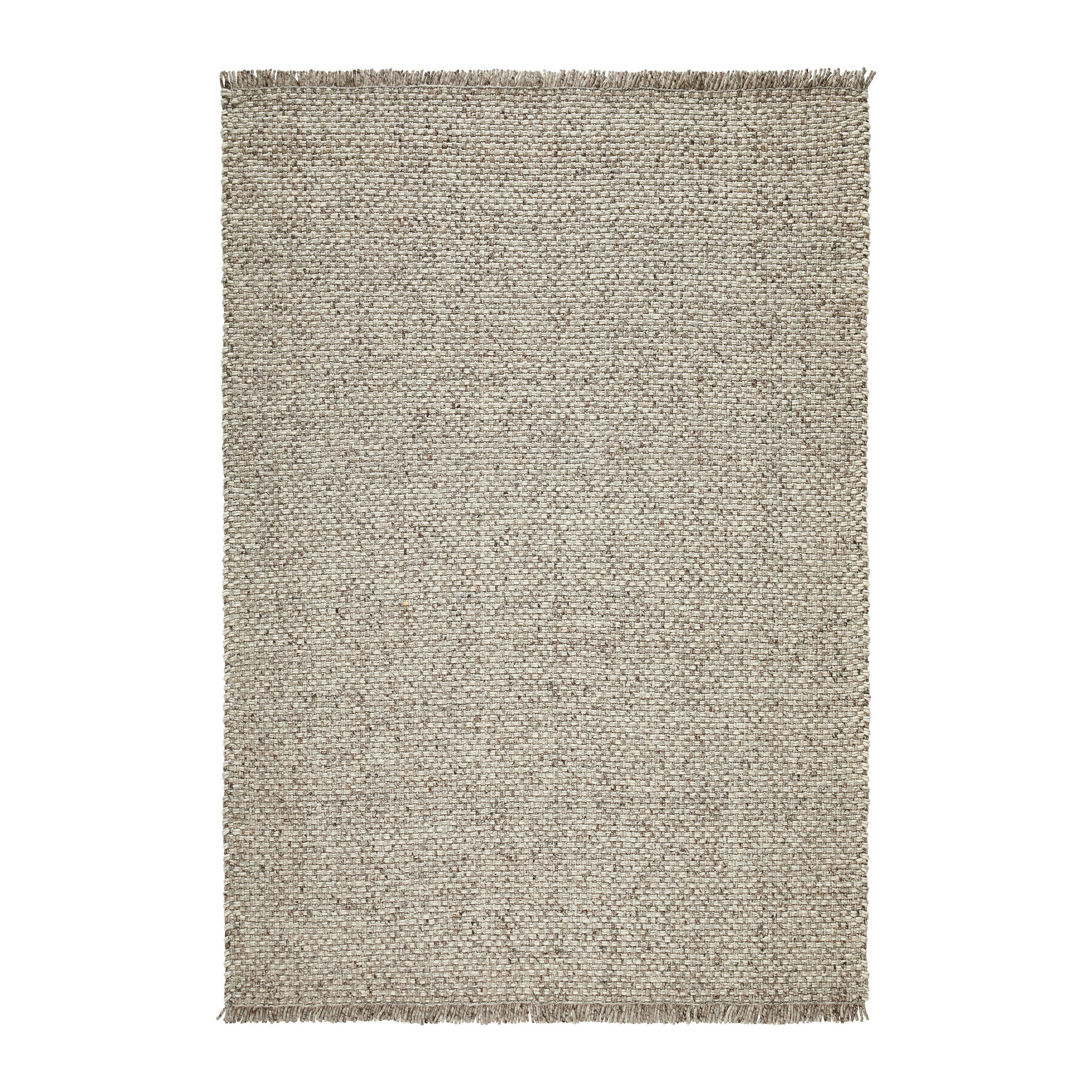 HANDWEBTEPPICH 160/230 cm Braun, Beige  - Beige/Braun, Basics, Textil (160/230cm) - Linea Natura