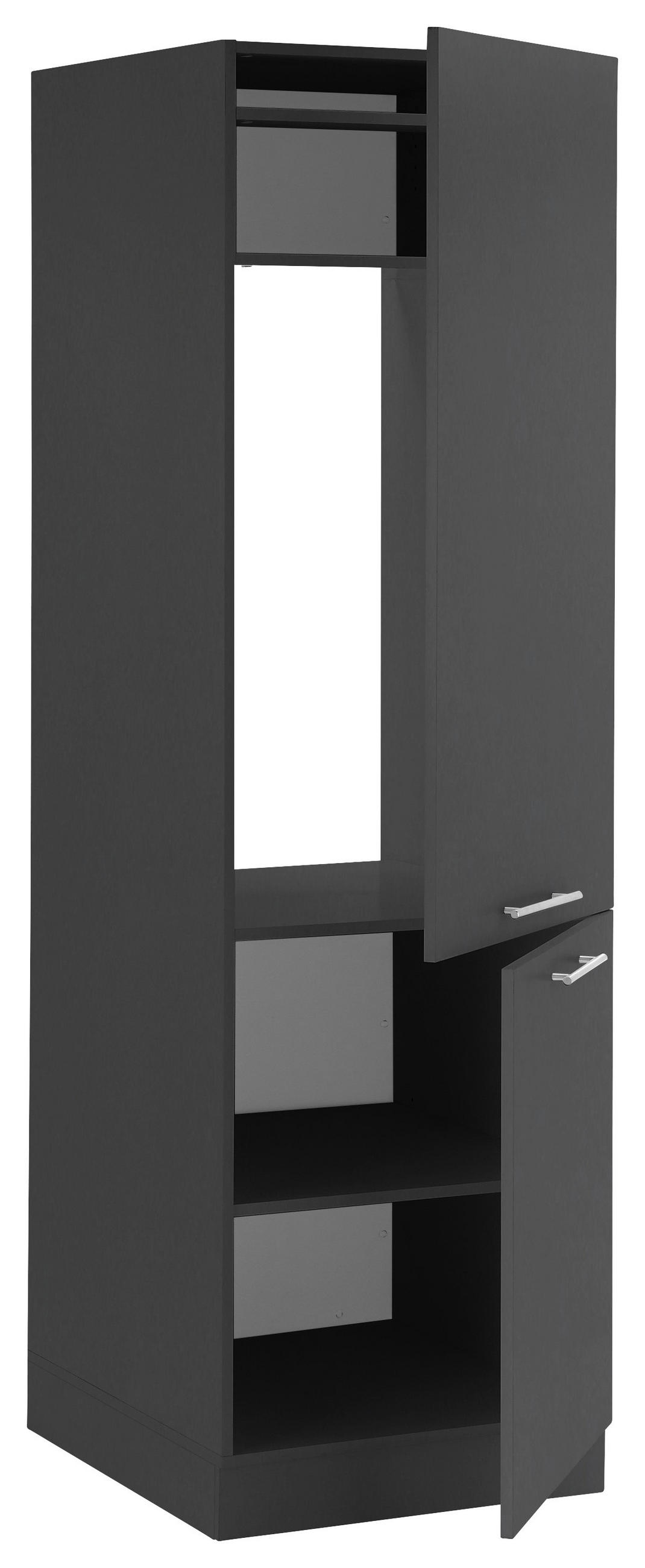 MEHRZWECKSCHRANK 60/200/68 cm  in Anthrazit  - Chromfarben/Anthrazit, Design, Holzwerkstoff/Kunststoff (60/200/68cm)