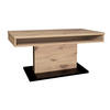 COUCHTISCH in Metall, Holzwerkstoff  - Eichefarben/Schwarz, Design, Holzwerkstoff/Metall (110/58-77/60cm) - MID.YOU