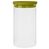 VORRATSDOSE 1,2 l  - Klar/Grün, Basics, Glas/Kunststoff (9,5/18cm) - Homeware Profession.
