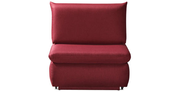 SCHLAFSESSEL  mit Flachgewebe Weinrot  - Weinrot, Design, Textil (90/89/83cm) - Novel
