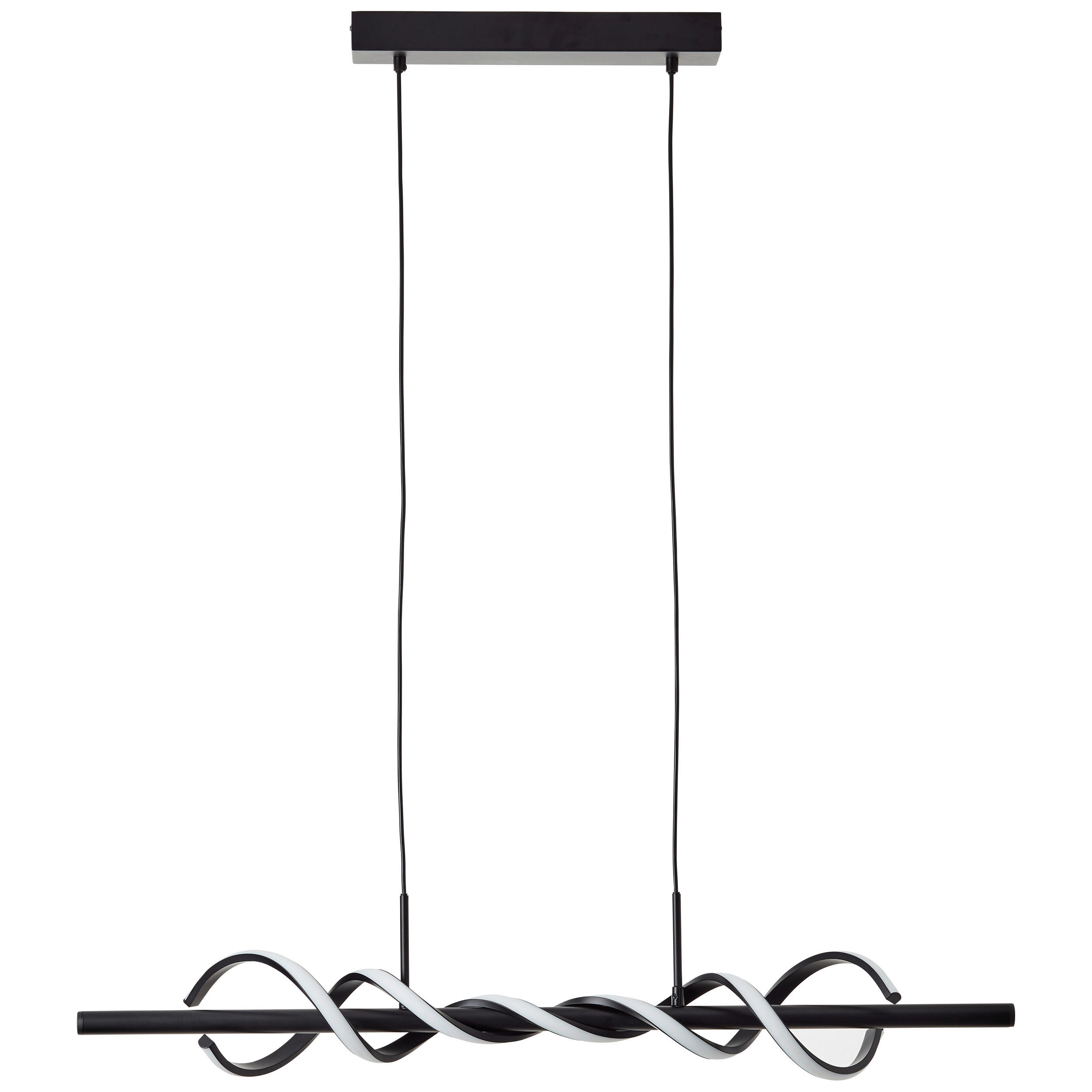 LED-PENDELLEUCHTE - Schwarz, Design, Kunststoff/Metall (150/95,5/18cm) - Brilliant