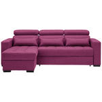 ECKSOFA  in Struktur Beere  179/240 cm  - Beere/Schwarz, MODERN, Kunststoff/Textil (179/240cm) - Carryhome
