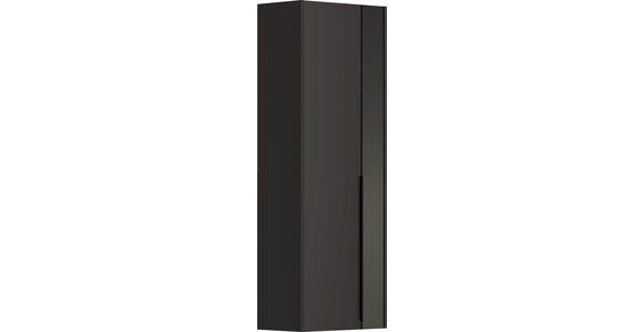 GARDEROBENSCHRANK 58/165/34 cm - Anthrazit/Schwarz, Design, Glas/Holzwerkstoff (58/165/34cm) - Dieter Knoll