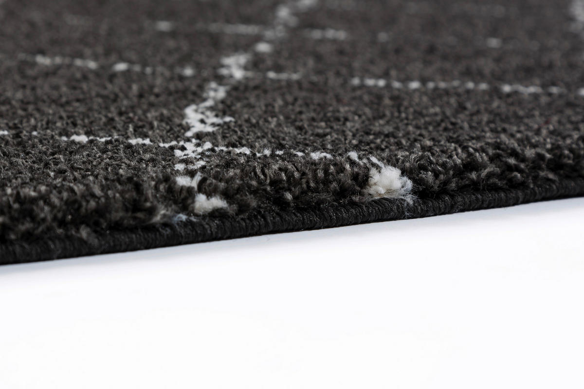 WEBTEPPICH 80/150 cm Schwarz  - Schwarz, Design, Textil (80/150cm) - Schöner Wohnen