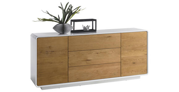SIDEBOARD 170/76/40 cm - Eichefarben/Weiß, Design, Holz/Holzwerkstoff (170/76/40cm) - Xora
