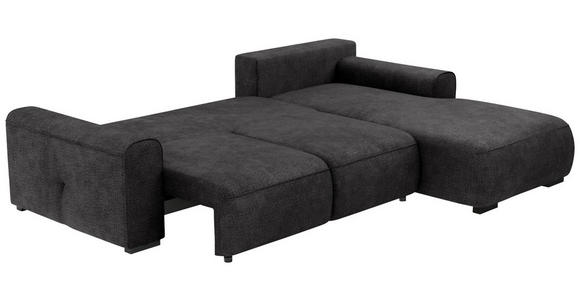 ECKSOFA Graphitfarben Chenille  - Graphitfarben/Grau, KONVENTIONELL, Kunststoff/Textil (293/205cm) - Carryhome