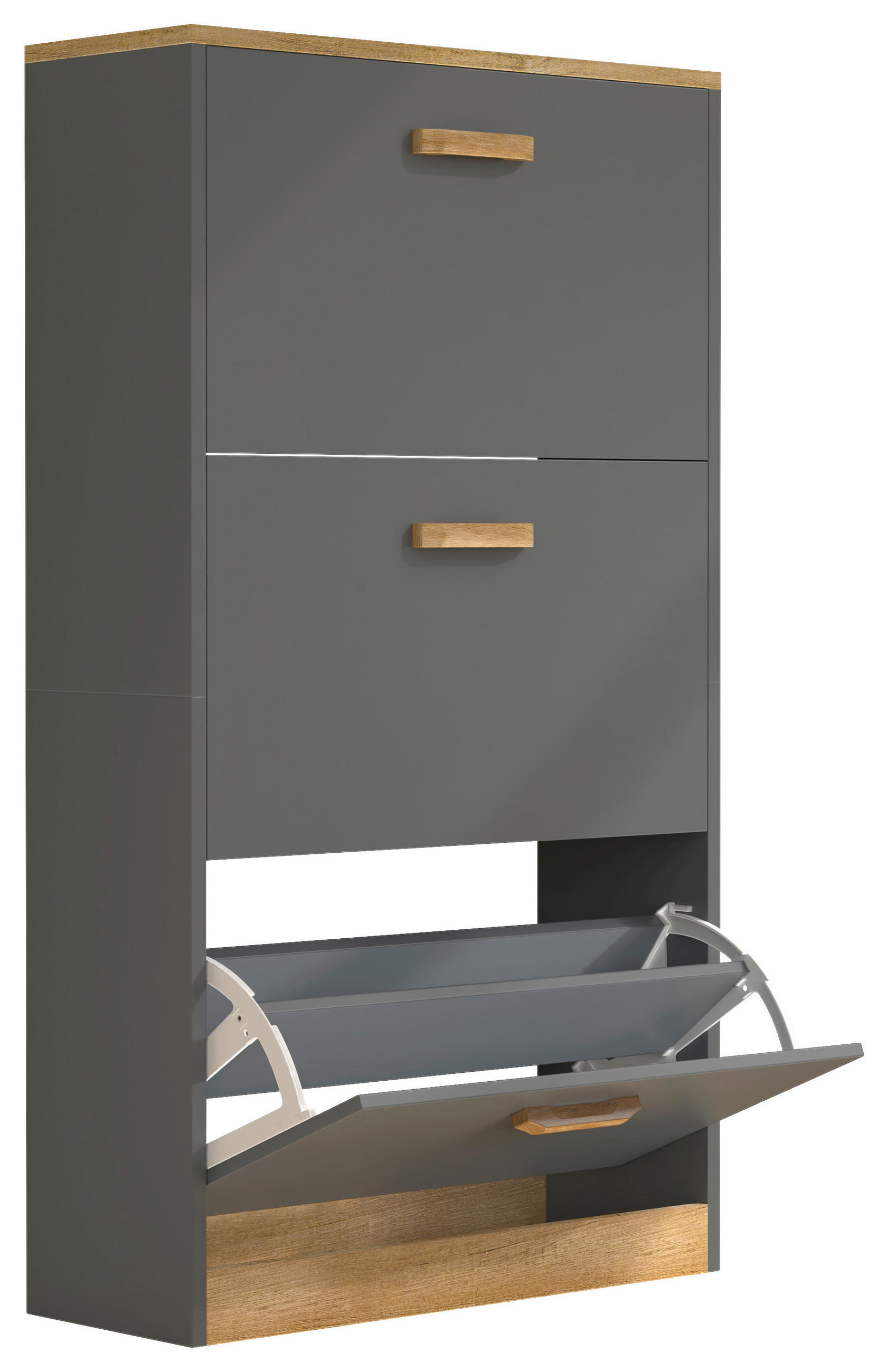 Schuhschrank Halom Anthrazit/honigeiche