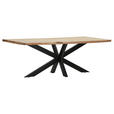 TISCHPLATTE      - Akaziefarben, Design, Holz (220/100/5cm) - Landscape