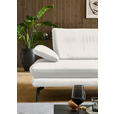 ECKSOFA in Echtleder Weiß  308/195 cm  - Schwarz/Weiß, Design, Leder/Metall (308/195cm) - Dieter Knoll