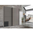 SCHWEBETÜRENSCHRANK  in Graphitfarben, Grau, Sahara  - Schwarz/Graphitfarben, Design, Holzwerkstoff/Metall (179/198/65cm) - Carryhome