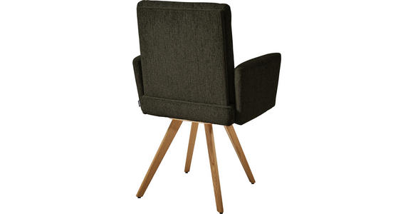 ARMLEHNSTUHL  in Chenille  - Eichefarben/Braun, Design, Holz/Textil (56/92/60cm) - Dieter Knoll