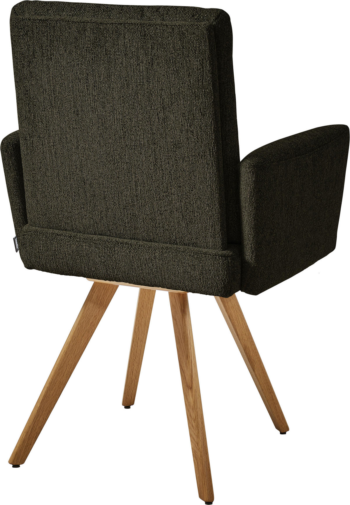 ARMLEHNSTUHL  in Chenille  - Eichefarben/Braun, Design, Holz/Textil (56/92/60cm) - Dieter Knoll