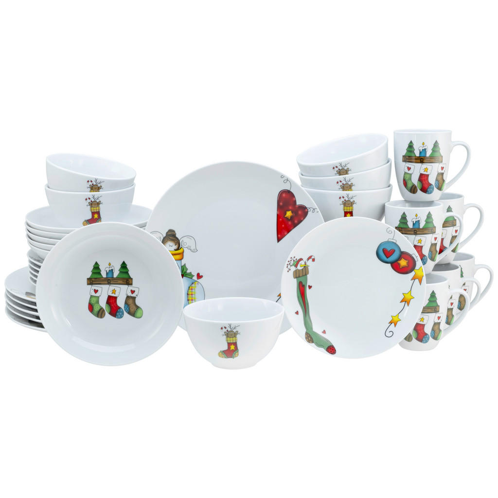 Creatable KOMBINOVANÁ SOUPRAVA, 30dílné, porcelán
