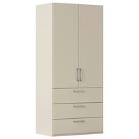 DREHTÜRENSCHRANK 101/223/61 cm,  in Champagner, 2-türig  - Edelstahlfarben/Champagner, Basics, Holzwerkstoff/Metall (101/223/61cm) - Novel