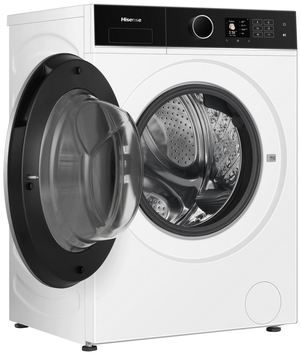 WASCHTROCKNER WD5I1045BWQ  - Schwarz/Weiß, Basics, Glas/Kunststoff (59,5/84,5/55cm) - Hisense