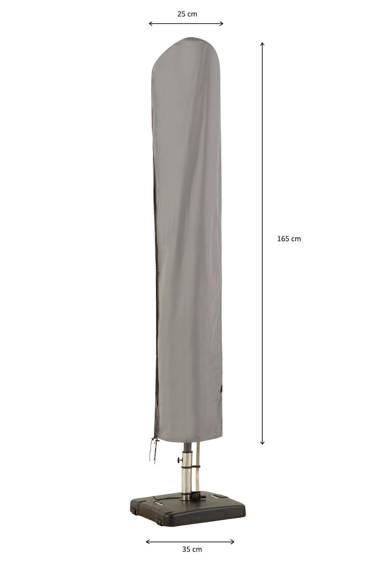 SCHUTZHÜLLE  - Grau, Basics, Kunststoff (35/165cm)